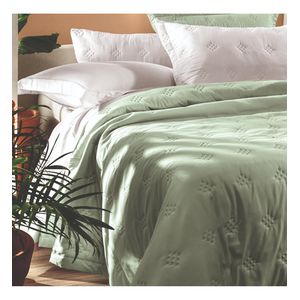 Cubrecamas Diamond 1 Plaza Altenburg Microfibra Verde