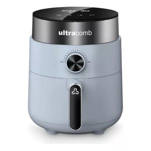 Freidora De Aire Ultracomb Fr-8612 Color Celeste / Inoxidable