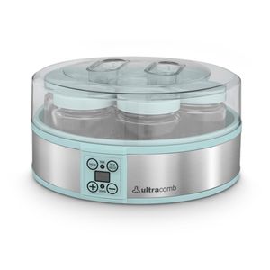 Yogurtera Ultracomb 1.2 Lts 7 Frascos De Vidrio De 180ml Timer Digital