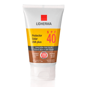 Lidherma Protector Solar UVA Plus SPF 40 CON COLOR