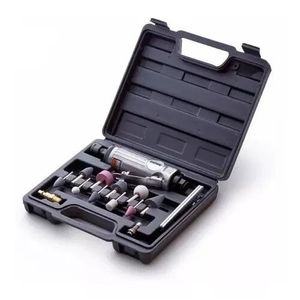 Amoladora Neumática Recta (1/4'') en Kit (15Pzs) BREMEN® 3030