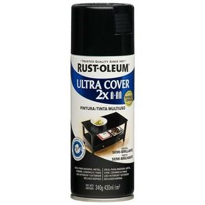 Ultra Cover 2X Pintura Multiuso  Rust-Oleum en Aerosol Acabado Semibrillante Negro