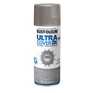Ultra Cover 2X Pintura Multiuso en Aerosol Acabado Metálico Aluminio