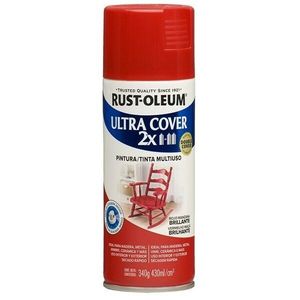 Ultra Cover 2X Pintura Multiuso  Rust-Oleum en Aerosol Acabado Brillante Rojo Manzana