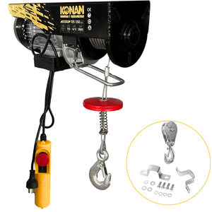 Aparejo Electrico Konan 250Kg 12 Mts Elevacion Maxima 510W
