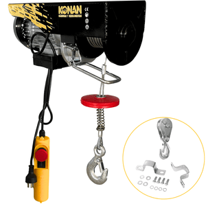 Aparejo Electrico Konan 1000Kg 12 Mts Elevacion Maxima 1600W