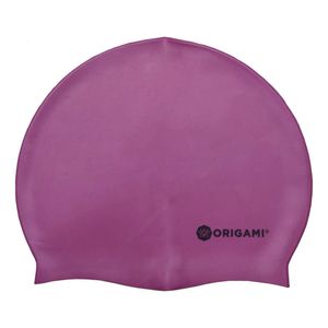 Gorra Natacion Adultos Origami Juvenil Silicona Gorro Latex