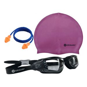 Kit Natacion Antiparras Adulto Gorra Silicona Tapones Oido