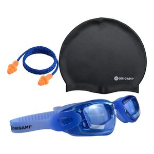 Kit Natacion Antiparras Adulto Gorra Silicona Tapones Oido