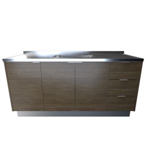 Bajo Mesada 1.60 Mts 3 Puertas 3 Cajones Linea Elle Tables Cod: 82103