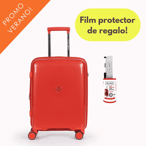 Valija chica Cabina Carry on Rígida  Expandible Rojo Urbano