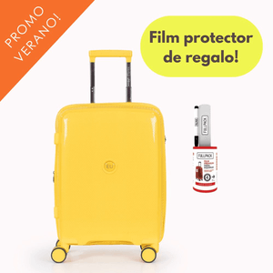 Valija chica Cabina Carry on Rígida Expand Amarilla Urbano
