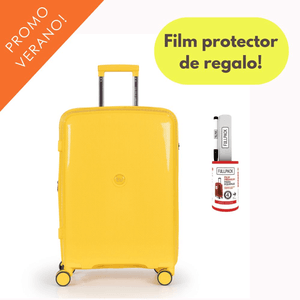 Valija Grande Rígida Expandible con candado incorporado Amarillo Urbano