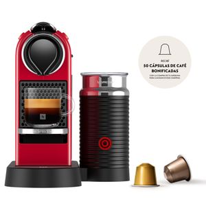 Cafetera Nespresso Citiz Cherry + Aeroccino C123-ar-cr-ne