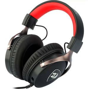 Auricular Gamer Redragon H520 Icon Multiplataforma Para PS4 PC Color Negro y Rojo