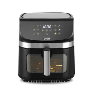 Freidora Overtech Electrica Sin Aceite De Aire 1800w 9 Litros Air Fryer Ov-109 12 Programas Antiadherente