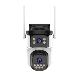 Cámara Doble De Seguridad Domo Exterior Overtech Ov-12dl Wifi Doble Lente 3mp Impermeable