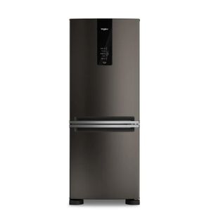 Heladera No Frost Whirlpool Combi Inverter 449 Litros Negra Wre57ce