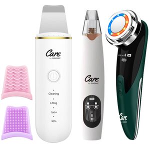 Set de Masajeador Facial Rejuvenecedor +Extractor de Puntos Negros X3 + Espátula Ultrasónica