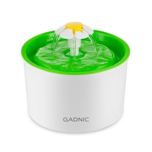 Fuente De Agua Recirculante Gadnic PB2000 Para Perros Y Gatos Acero Inoxidable 1.6L