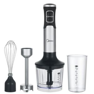 Minipimer Midea Varrilla Metal 750 Watts Vaso Picador Y batidor Hb-1100X3ar1 Negra