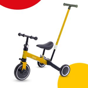 Triciclo Bebesit Con Barral De Acero Reforzado Amarillo Sl-2023-a