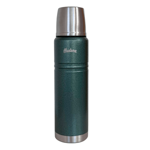 TERMO A INOX VERDE DOBLE PARED CON TAPON PUSH 1000ML