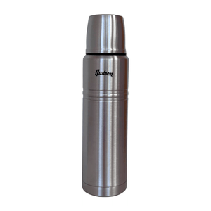 TERMO A INOX PULIDO DOBLE PARED CON TAPON PUSH 1000ML HUDSON