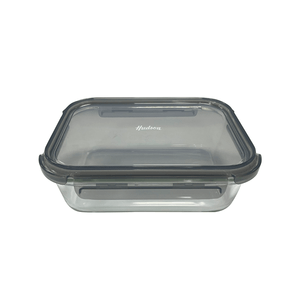 CONTENEDOR VIDRIO HERMETICO C/TAPA 370ML 14.5X10.4X4.7CM Hudson
