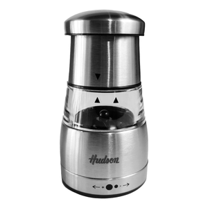 MOLINILLO PIMIENTA 11,5 CM VIDRIO ACERO INOX HUDSON COLOR ACERO
