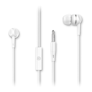 Auricular Con Cable In Ear Earbuds MOTOROLA 105 Blanco