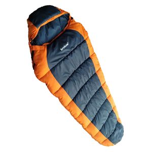 Bolsa de Dormir Broksol Con 230x80 Momia Acoplable Azul Naranja