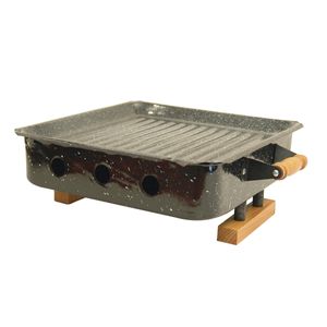 Brasero de Mesa Brosen Con Mango y Patas De Madera