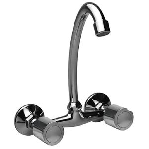 Griferia Cocina Hydros De Exterior Pared Viva Plus Cromada