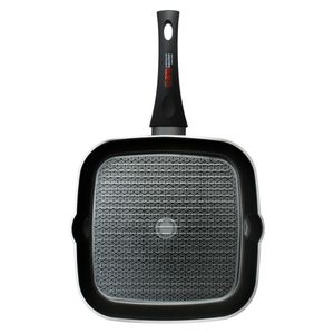 Bifera Grill Plancha 28 cm Antiadherente ITALIA Induccion 4 mm Fortezza