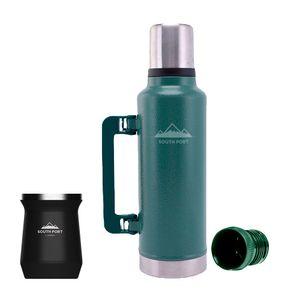 Kit de Termo Verde de 1.3L South Port con Mate Negro de Acero Inoxidable