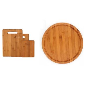 4 Tablas de cocina bambú