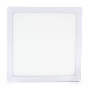 Plafón Cuadrado Blanco 18w Luz Cálida Etheos
