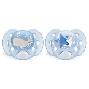 Chupete Ultra Soft Deco Philips Avent SCF223/03 Celeste