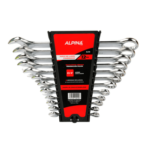 Juego Llaves 6 A 24 mm Acero Cromo Vanadio 12 Pzs