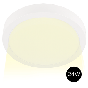 Plafón Lampara Techo Led Gadnic PNL24 Redondo 24W Cálido 3000k