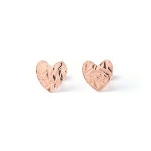 Aros Carmín Amor de Plata 925 con Baño Rosé