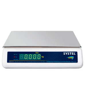 Balanza Comercial Systel Bumer Bateria 31kg Bandeja Acero Inox Solo Peso