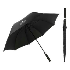 Paraguas Largo Negro South Port Reforzado Anti Viento