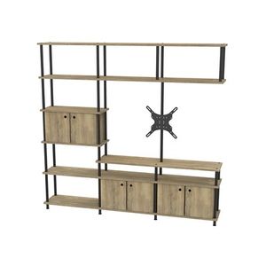 SEPARADOR CON SOPORTE TV 190CM. 192 x 30 x 182 cm. Color ROBLE ATAKAMA