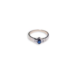 Anillo Carmín Blue Light de Plata 925