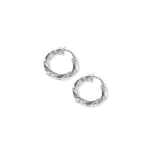 Aros Carmín Checo de Plata 925