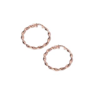 Aros Carmín Verano de Plata 925 con baño Rosé