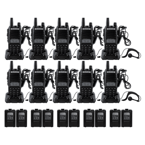 Kit X10 Radios Portátiles Handy Baofeng UV82 Doble Banda VHF UHF