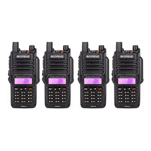 Pack x4 Radio Movil Handy Baofeng UV9R Plus Batería Recargable Antena 128 Canales